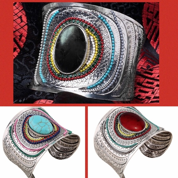 NEW🎇YEARS EVE🥂🍾🥂SALE🎆 BOHEMIAN CUFF BANGLE - Picture 2 of 2